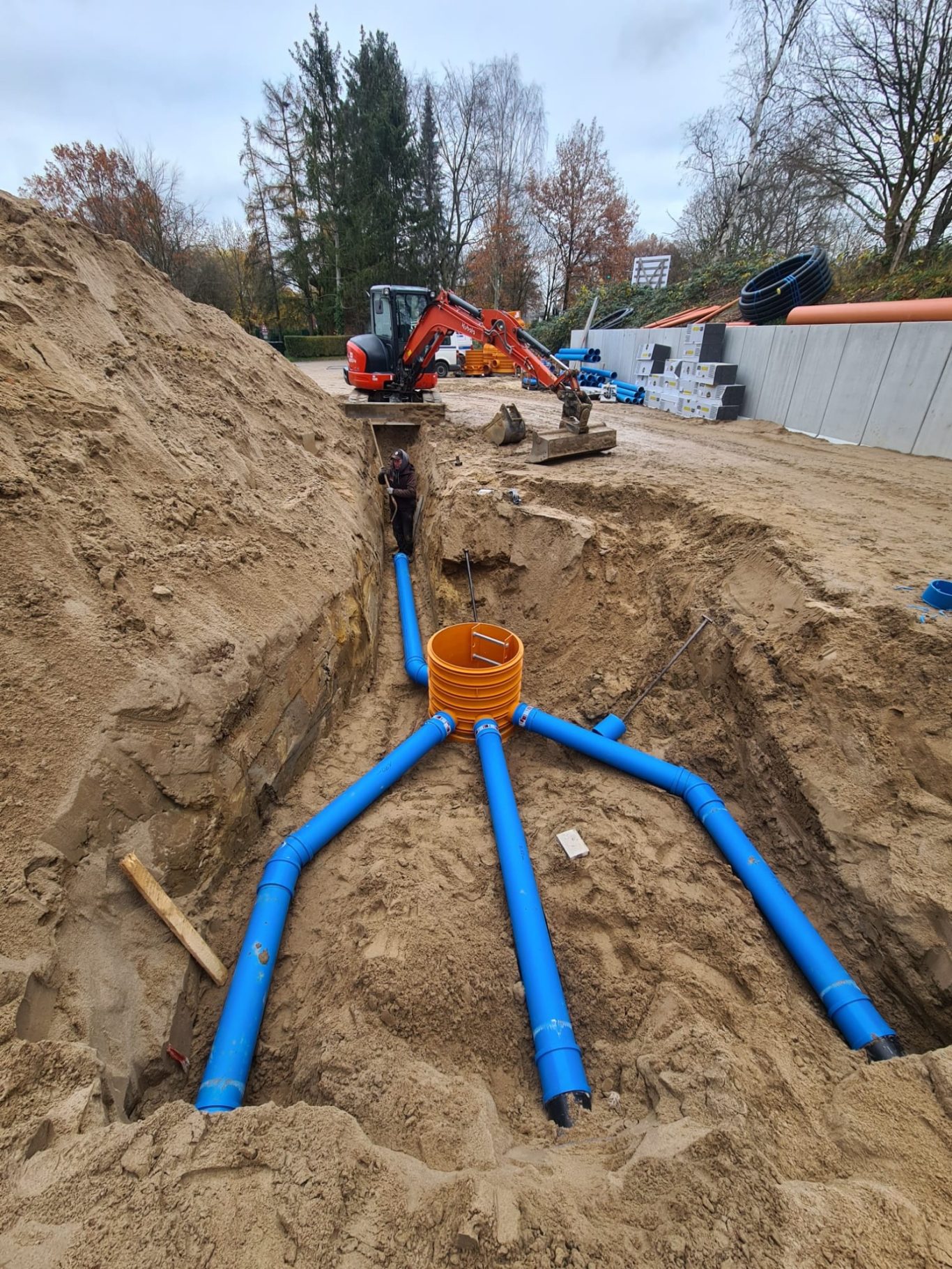 Oststeinbek, Rohrleitungsbau